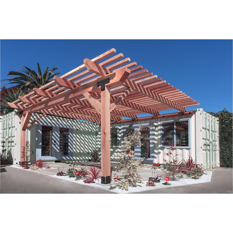 Simpson Strong-Tie APVB88 Outdoor Accents Avant Collection ZMAX, Black Powder-Coated