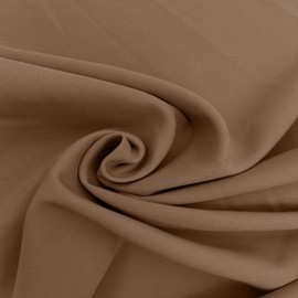 Texco Inc Solid Color Polyester Spandex 4-Way Twill Stretch Work Clothes, Formal Wear, and DIY Projects/Apparel Fabric, Almond 1 Yard