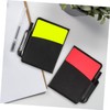 KOMBIUDA 4sets Complete Soccer Referee Kit Red and Card Holder