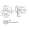 WITTKOWARE 20 mm Mono Potentiometer with Long Plastic Axis (6