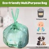 ECOBEWUS 1.6 Gallon 100% Compostable Bags Handle Tie (120 Bags)