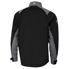 Callaway - Golf Waterproof Jacket for Men, Stormlite II Breathable Full Zip Coat with Stretch, Adjustable Cuffs and Lightweight (Caviar Black)