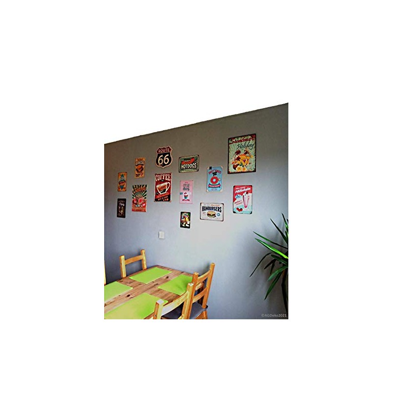 Tin Sign 20 x 30 cm No Dogs Klo Lass