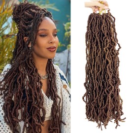 Faux Locs 24 Inch 8 Packs New Soft Locs Pre-Looped Crochet Hair Crochet Faux Locs synthetic Hair Extensions (24Inch,#30)