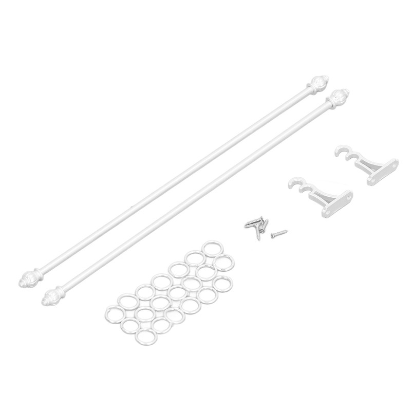 Miniature Curtain Rods 1/12 Scaled Simulation Alloy Dollhouse Double Layer
