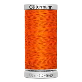 Gütermann Yarn M782 Extra Strong Sewing Thread Polyester 100 m Sewing Machine Yarn for All Heavily Stressed Seams (351 Orange)