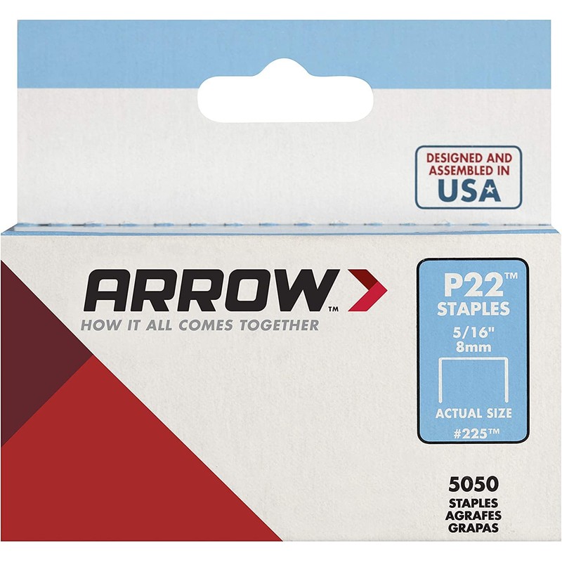 Arrow 225 Heavy Duty P22 Staples for Use with Plier-Type