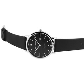 Just Watch JW20130 Men's Watch Genuine Leather Pin Buckle Date JW279 Analogue Quartz, black, Strap.