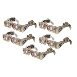 3D Christmas Glasses - 5 Pack - A Fun Christmas Experience! Turn Holiday Lights Into Magical Images. At Every Point Of Light See ANGELS! Our USA MADE Holiday Specs Are Perfect For Festivities!