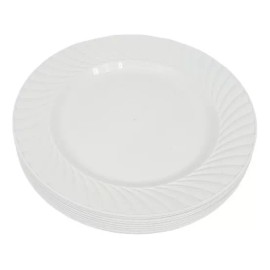 Boris 10 Platos Trinche De Platico Diámetro 26cm Capacidad 650ml