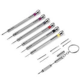 VAKOGAL VAKOGAL Premium 6PCS Micro Precision Screwdriver Set, 0.8-1.6mm, Extra Replacement Blades for Watch, Eyeglasses, Jewelry, Electronics Repair
