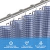 FY&XZH Stainless Steel Double Shower Curtain Hooks, 12 PCS Rust