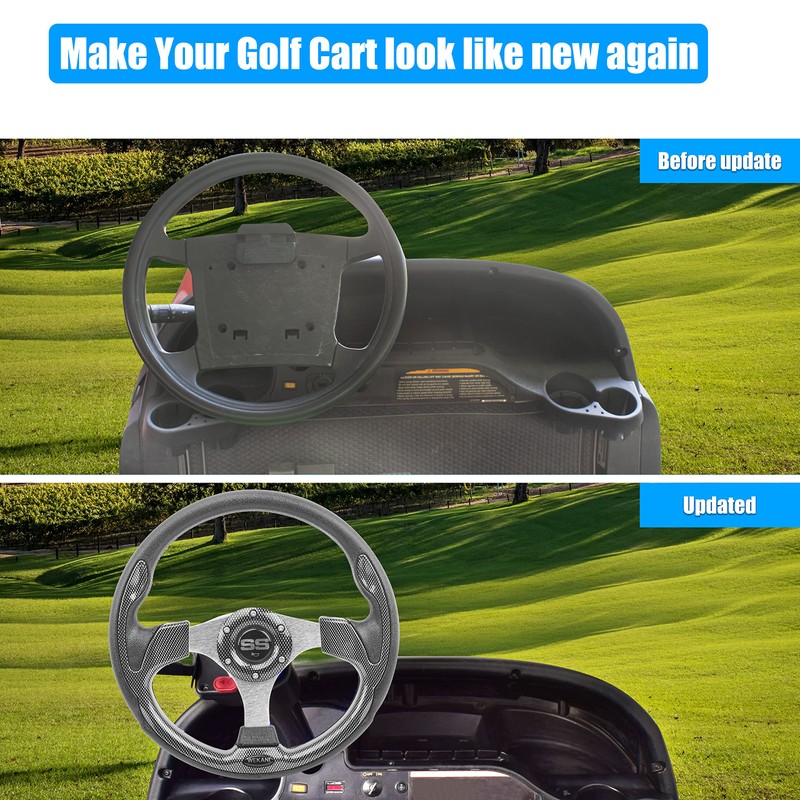 WEKANI Golf Cart Steering wheel for EZGO YAMAHA and Club