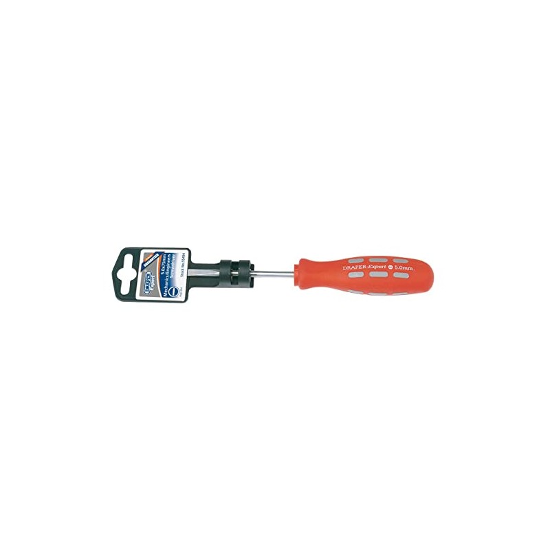 Draper 55494 Expert Plain Slot Parallel Tip Mechanics Screwdriver, 5mm