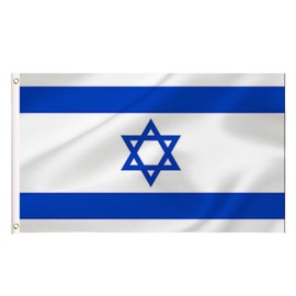 Large Israel Flag, 3x5Ft Israeli Flags Banner Decor,Indoor Outdoor Decoration For Yard.Parade Or Express Mood.