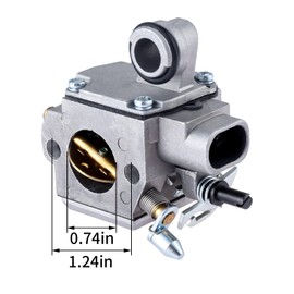 KELKONG MS361 Carburetor for Stihl MS341 Chainsaw Replacement for Wal-bro HD-34 HD-35 Replace# 1135 120 0601 w Air Filter Worm Gear Intake Manifold