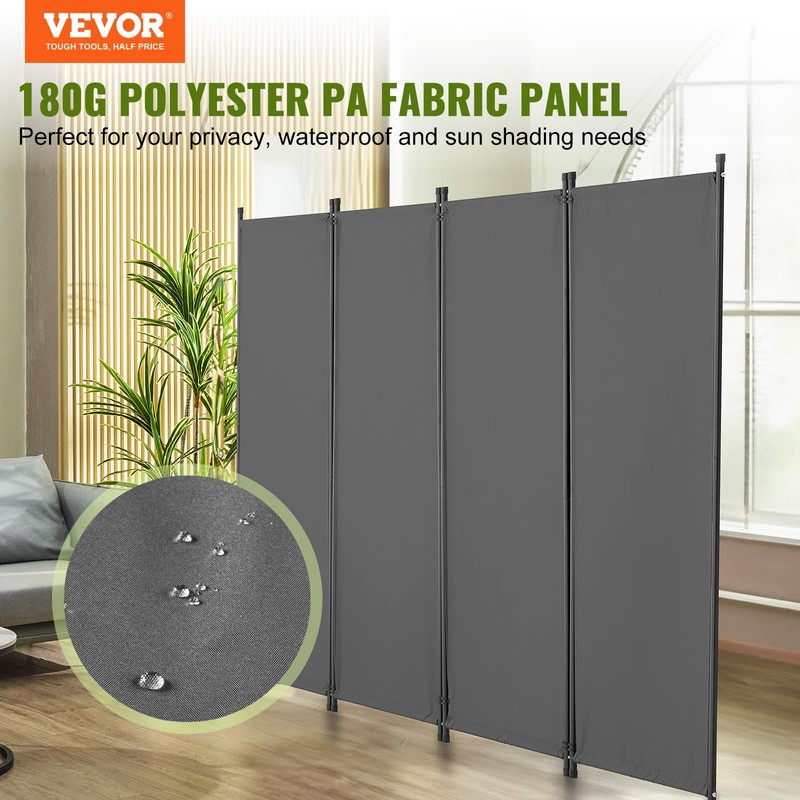 VEVOR Room Divider, 4 Panel Room Dividers and Folding Privacy