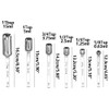 6 Pcs Measuring Spoons, Stainless Steel Rectangle Teaspoon Measuring Spoons