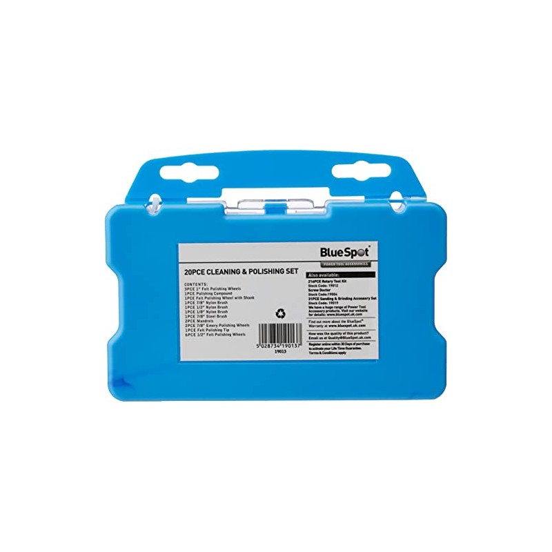 Blue Spot Tools 19013 B/SPOT Cleaning and Polishing Kit (20-Piece)