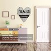 Wood Wedding Picture Frame Key Hook Wall Hanging Decoration Love