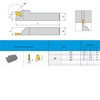 CDBP GTN-2 2mm Cut-Off & Grooving Carbide Inserts For SPB26-2