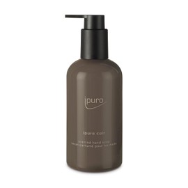 ipuro Classic CUIR Hand Soap 250 ml - Vegan Liquid Soap with Citrus, Vanilla, Leather and Wood Fragrance - Dermatologically Tested - Soap Dispenser Brown - Liquid Hand Soap for Smooth Hands