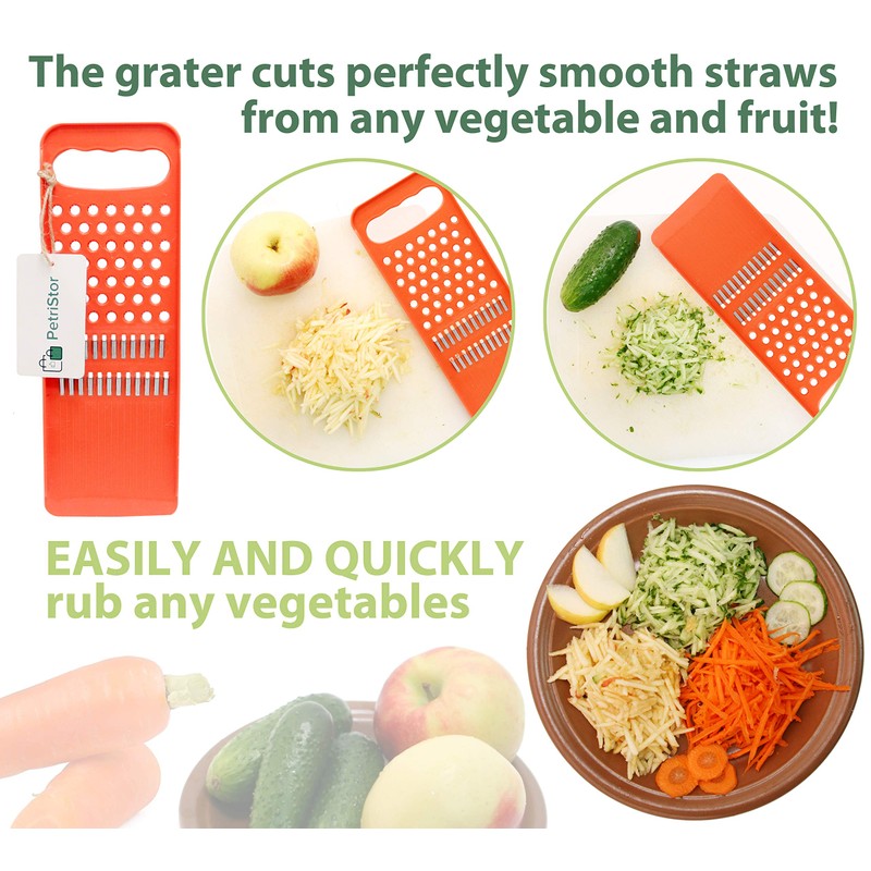 Korean Carrot Grater Salad Orange + Recipe Russian Ukrainian Grater