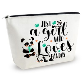 Yoxiumi Panda Gifts for Women Small Panda Bag Panda Bear Gifts Pandas Bear Makeup Bag Gifts for Panda Loves Cute Baby Panda Stuff Panda Storage Travel Toiletry Bag Animals Cosmetic Bag