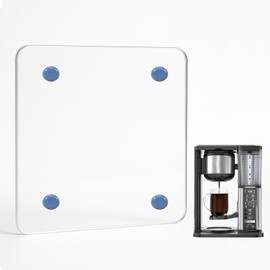 Transparent Acrylic Appliance Slider – 14” x 9.8” Coffee Maker Slider Tray for Countertop, Compatible with Ninja CM401, CE251, CM371, BLACK+DECKER CM5000B, and Other Small Appliances