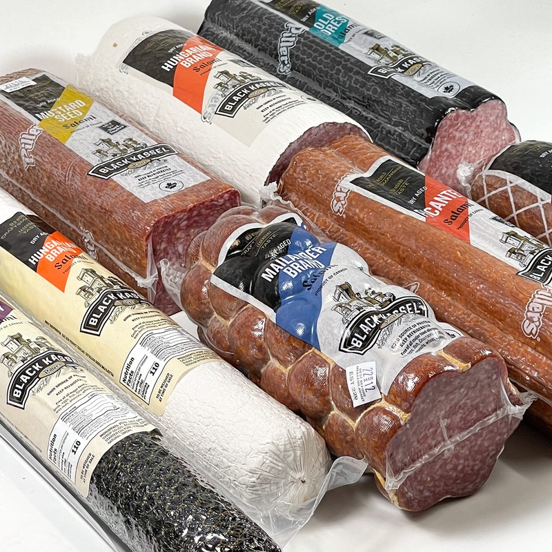 Old Forest and Mailander Salami Combo, Dry Aged Sausage by
