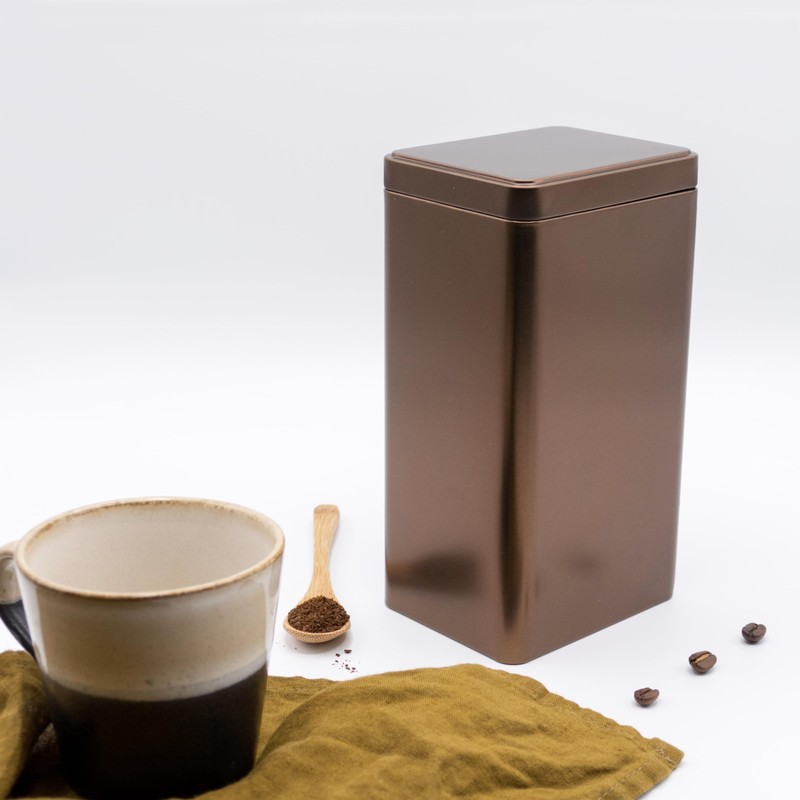 Dosenritter 6 x Square Tea Canisters / Storage Containers with