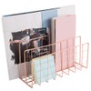 Iron and Metal Letter Holder with Three Grids, Bookcase, Multifunctional