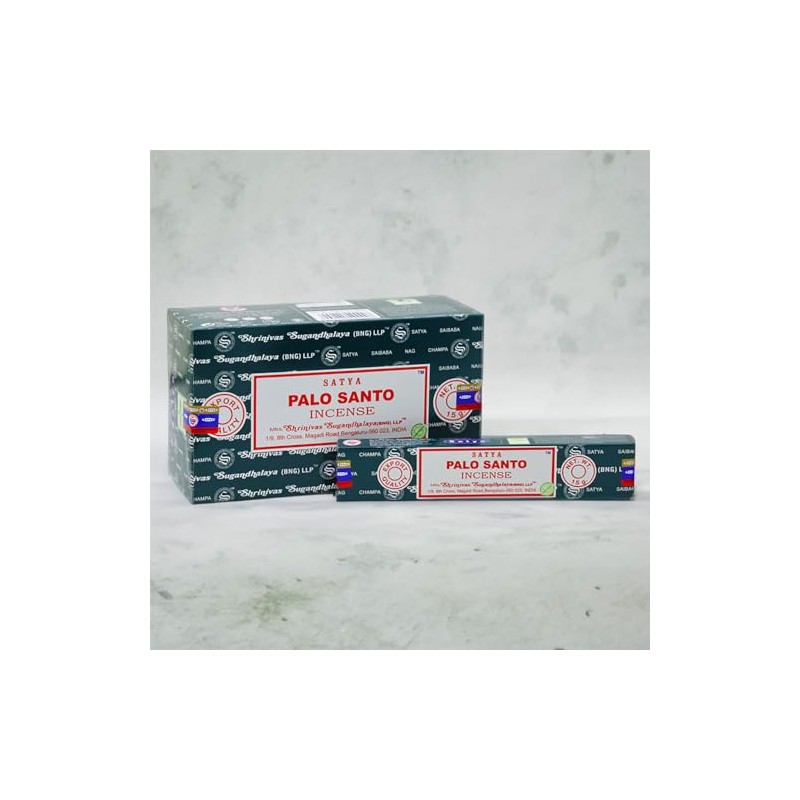 Satya Incense Sticks, 12 Packs x 15g, Palo Santo