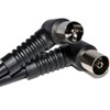 kenable RF Fly Lead Right Angle Plug - Socket Coax