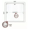 Morvat 12x12 Spring Access Panel for Drywall & Ceiling