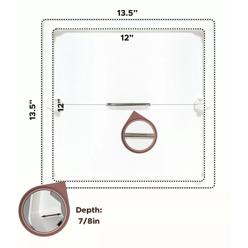 Morvat 12x12 Spring Access Panel for Drywall & Ceiling
