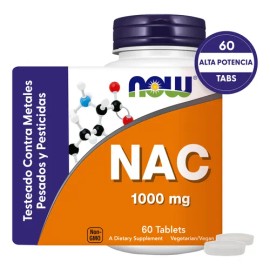 Nac 1000mg | Antioxidante Anti Radical Libre | 60 Tabletas