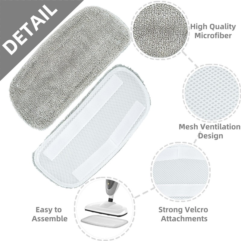 KAiSnova Steam Mop Replacement Pads Compatible with GorFanty GF-6610B/GF-6610, Washable