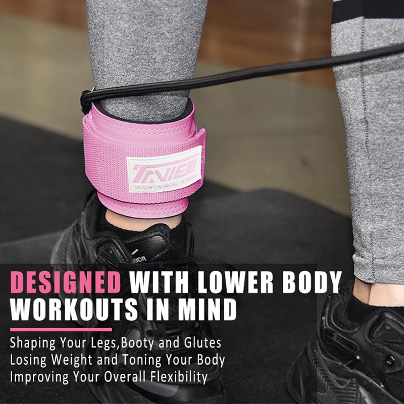 TAVIEW Ankle Strap Cable Machine Accessories Gym Cable Kickback Ankle