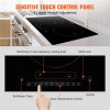 24'' Induction Cooktop 4 Burners 1800W Touch Screen Built-In Ceramic