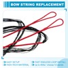 sourcing map Traditional Recurve Bow String Replacement AMO 58" in