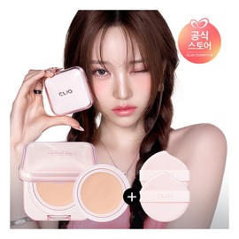 Clio NEW Kill Cover Mesh Glow Essential Cushion Special Set Original + Refill + Giveaway 19C Light / 클리오 NEW 킬커버 메쉬글로우 에센셜 쿠션 기획세트 본품 + 리필 + 증정 19C 라이트