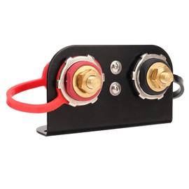 Remote Battery Terminals, Car Battery Terminal Jumper Battery Post Terminals Battery Relocation Kit with Mounting Bracket for UTV ATV Trucks RV Tractor Mower Boat