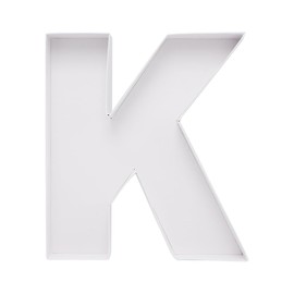 Dylcypheria Cardboard Letter Fillable Charcuterie Board Candy Food Tray, 12.2 inch, Party Event Decoration (K Shape)