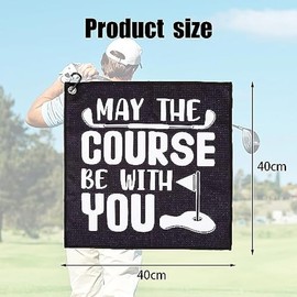 HFCOONY Golf Towel,Funny Golf Gifts For Men Husband Boyfriend Dad Golfers/Golf Fan,Novelty Golf Towels for Golf Bags With Clip,Birthday, Golf Accessories.Personalised Golf Ball Towel (Golf#3)