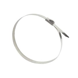 Good Connections® KAB-E30X79 Stainless Steel Cable Ties, 300 mm x 7.9 mm, Set of 20, UV-Resistant, Weather-Resistant, for Outdoor Use, -60 °C to +550 °C, Tensile Strength: up to 100 kg