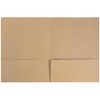 JAM PAPER Premium Matte Cardstock Twin Pocket Folders - Brown