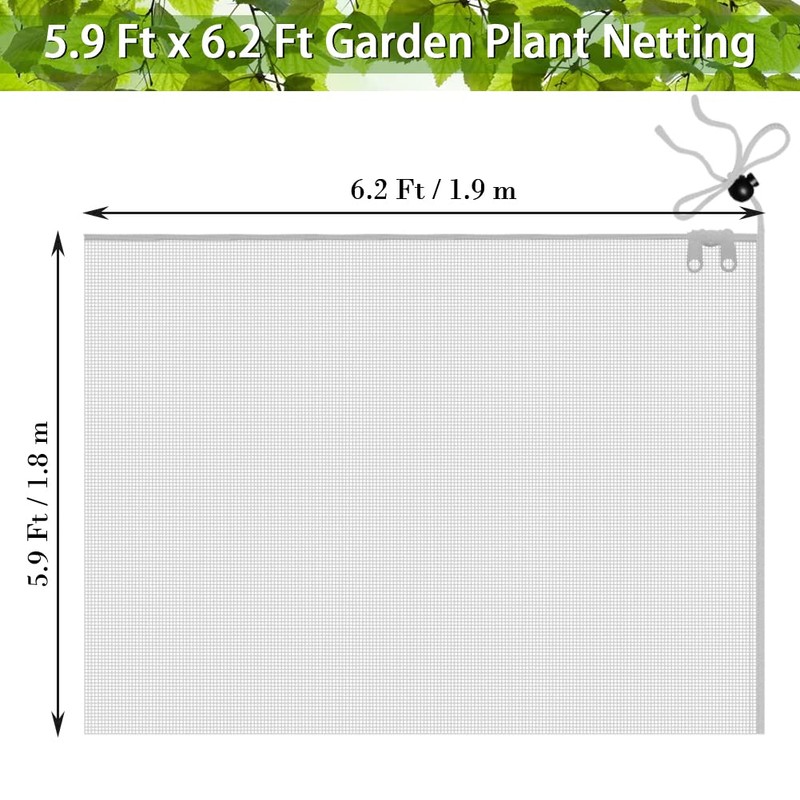 Fruit Tree Netting Covers with Zipper to Protect from Squirrels