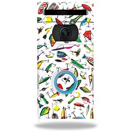 MightySkins Skin Compatible with Ring Doorbell 2 - Bright Lures | Protective, Durable, and Unique Vinyl Decal wrap Cover | Easy to Apply, Remove, and Change Styles | Made in The USA