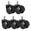 kwmobile 5 x Hard Floor Roller 11/50 mm - Also
